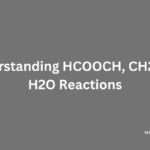 HCOOCH, CH2, and H2O